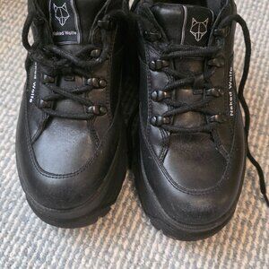 Naked Wolfe Sprinter Black Chunky Platform Sneakers 7.5